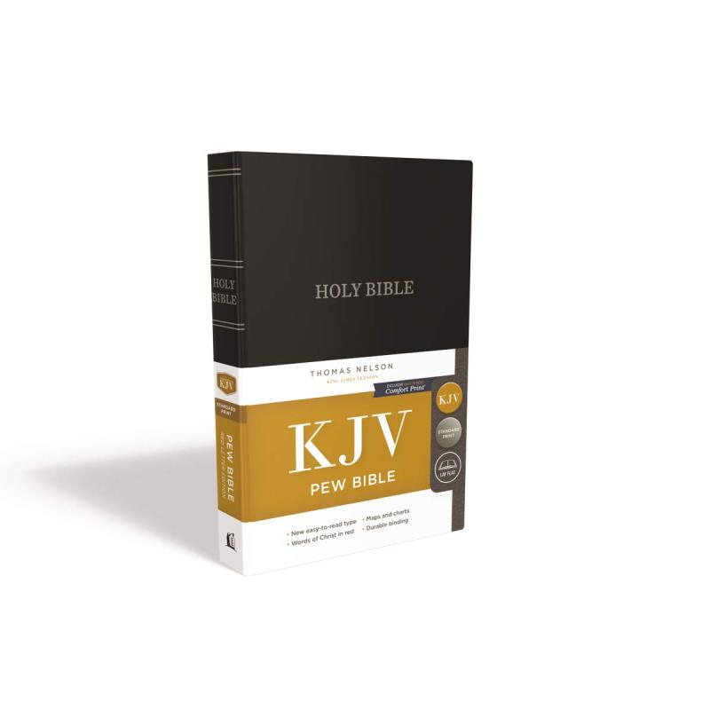 KJV, Pew Bible, Hardcover, Burgundy, Red Letter, Comfort Print: Holy Bible, King James Version Hardcover