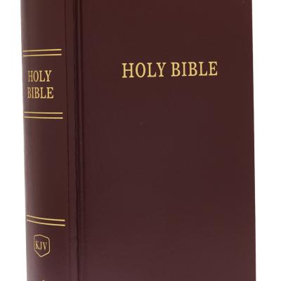 KJV, Pew Bible, Hardcover, Burgundy, Red Letter, Comfort Print: Holy Bible, King James Version Hardcover