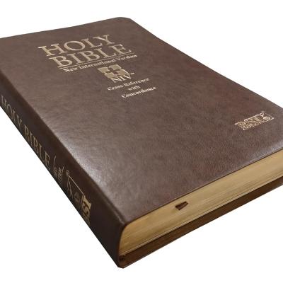 Holy Bible (NIV) New International Version (Red Letter) Cross-Reference with Concordance Brown BSI Leather Bound – 1 January 2022