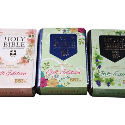 English NIV Bible Slimline Pocket Gift Edition PU White (NAP) (Imitation Leather, The Bible Society of India)