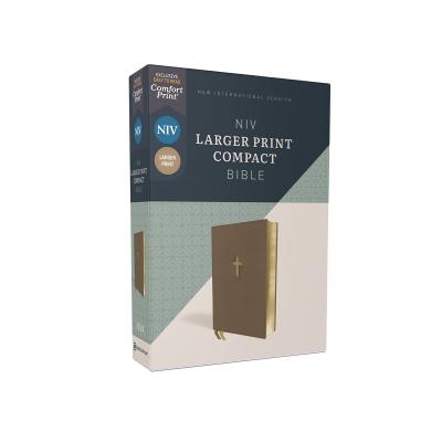 Niv, Larger Print Compact Bible, Leathersoft, Brown, Red Letter, Comfort Print Imitation Leather – Large Print, 12 April 2022