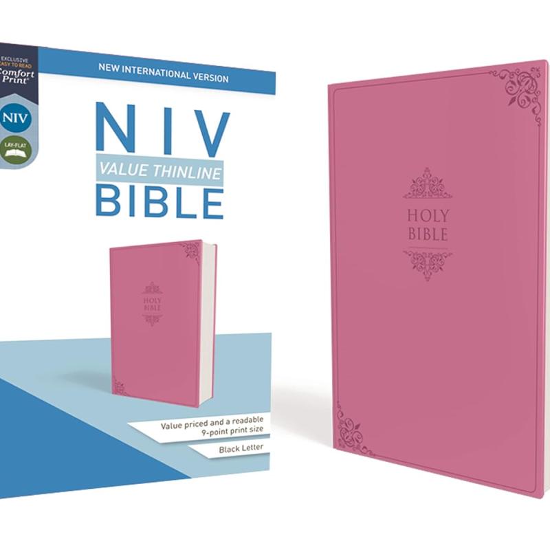 NIV, Value Thinline Bible, Imitation Leather, Pink Imitation Leather – Special Edition, 21 November 2017